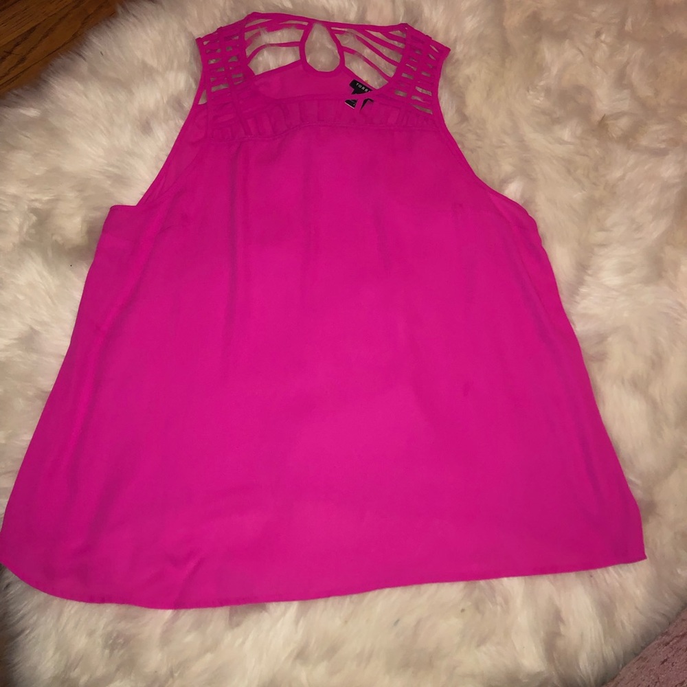 Torrid hot pink blouse